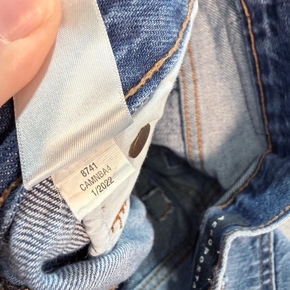 AEROPOSTALE‎ High Rise Super Wide Leg Distressed Denim Jeans Women's Size 6 - Picture 10 of 11
